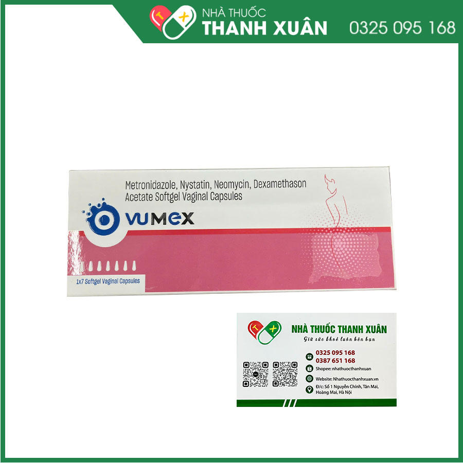 Ovumex viên đặt hỗ trợ viêm nhiễm phụ khoa